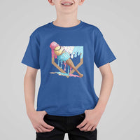 Baseball Home Ice Cream Dripping T Shirt For Kid