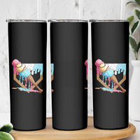 Baseball Home Ice Cream Dripping Skinny Tumbler