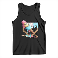 Baseball Home Ice Cream Dripping Tank Top
