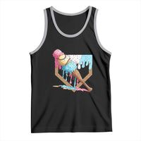 Baseball Home Ice Cream Dripping Tank Top