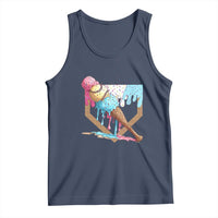 Baseball Home Ice Cream Dripping Tank Top