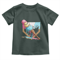 Baseball Home Ice Cream Dripping Toddler T Shirt
