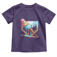 Baseball Home Ice Cream Dripping Toddler T Shirt