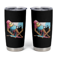 Baseball Home Ice Cream Dripping Tumbler Cup