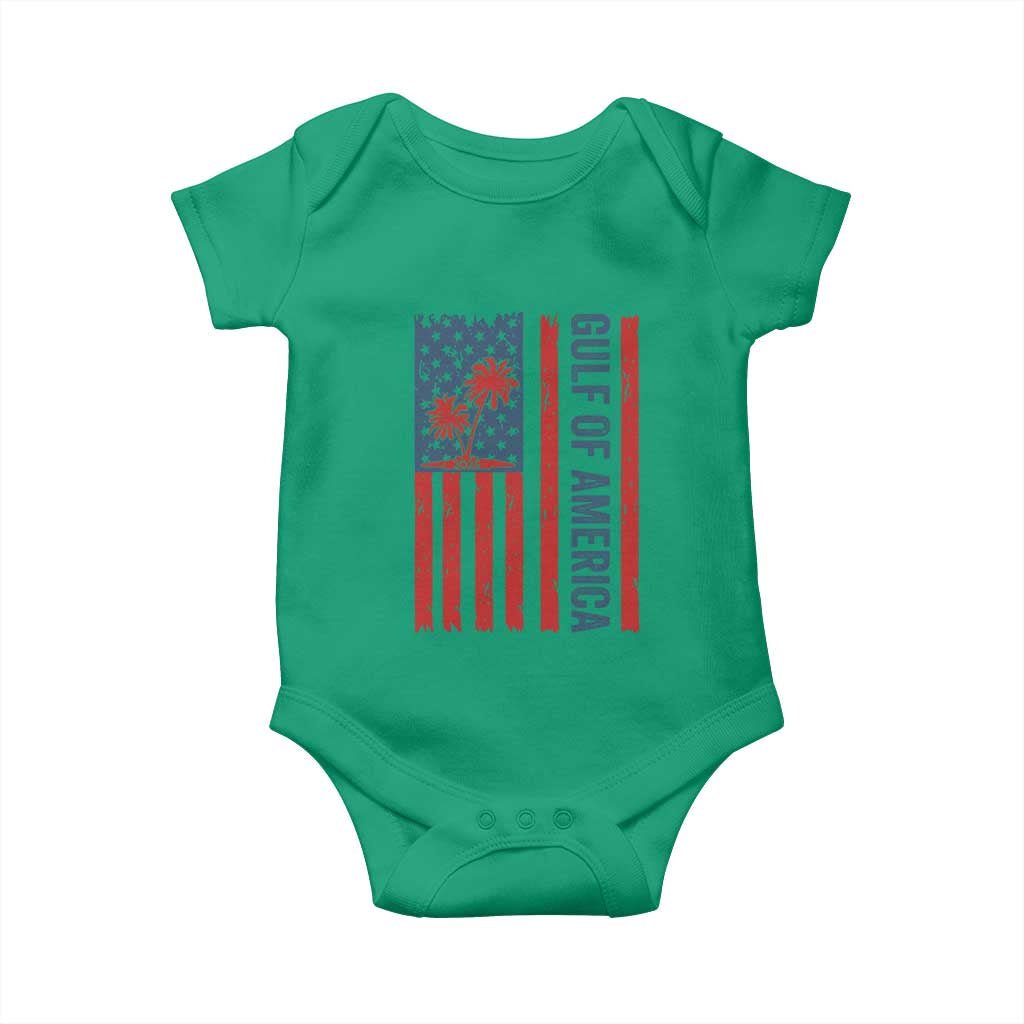 Funny Gulf Of US America Est 2025 Baby Onesie USA American Flag