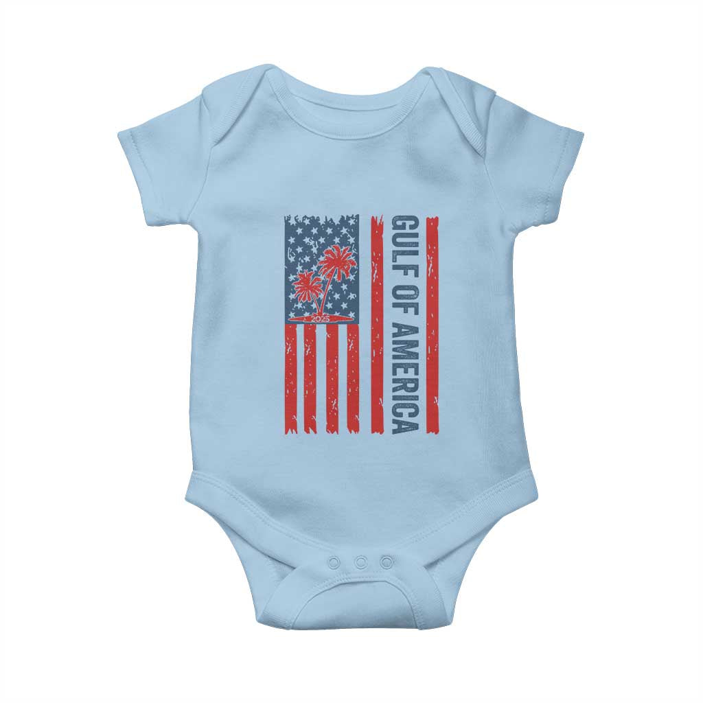 Funny Gulf Of US America Est 2025 Baby Onesie USA American Flag