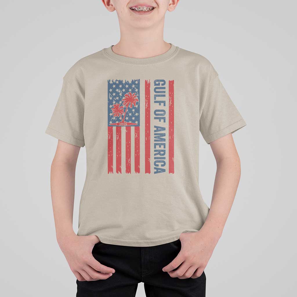 Funny Gulf Of US America Est 2025 T Shirt For Kid USA American Flag