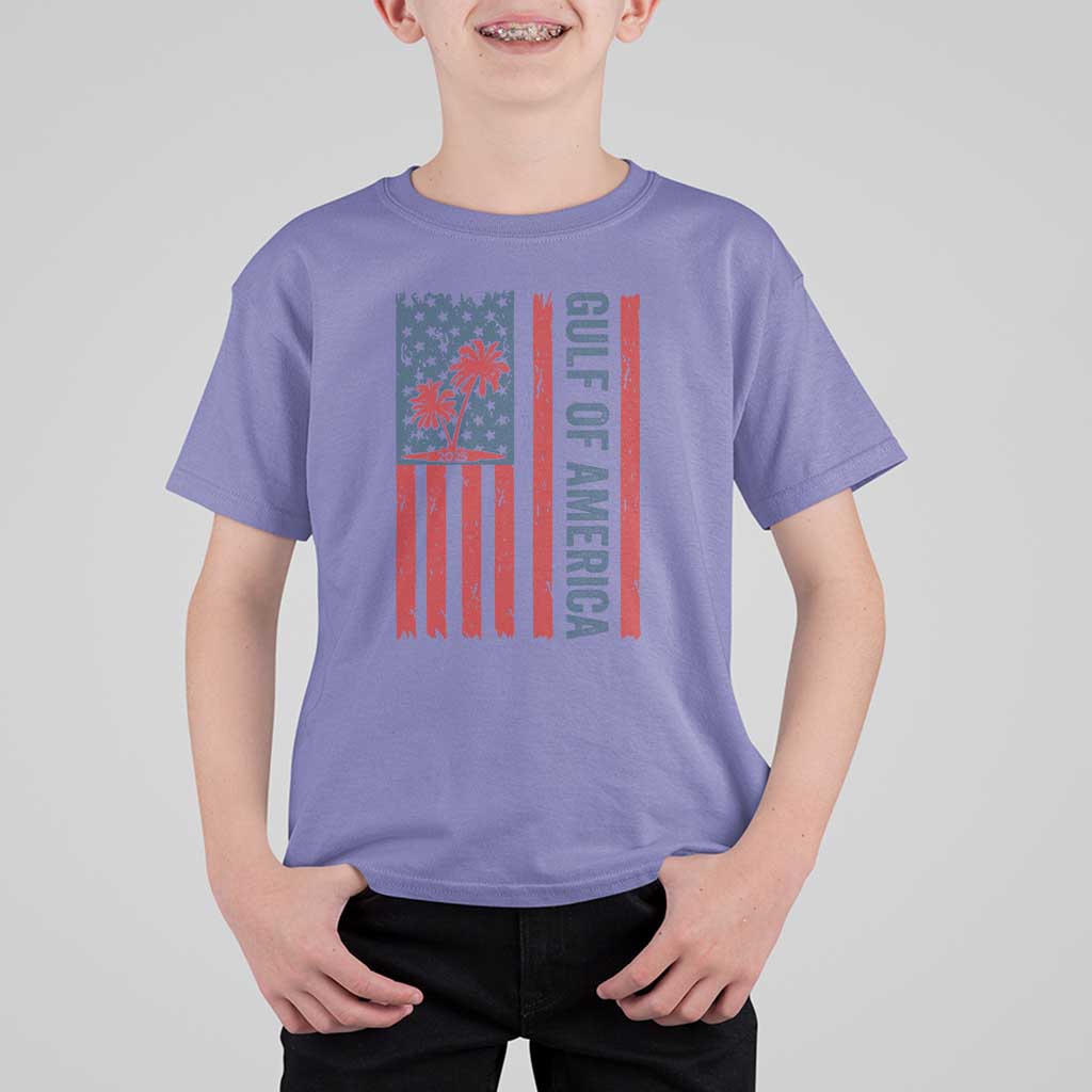 Funny Gulf Of US America Est 2025 T Shirt For Kid USA American Flag