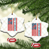 Funny Gulf Of US America Est 2025 Ceramic Ornament USA American Flag - Wonder Print Shop