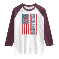Funny Gulf Of US America Est 2025 Raglan Shirt USA American Flag