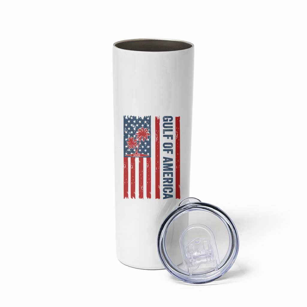 Funny Gulf Of US America Est 2025 Skinny Tumbler USA American Flag