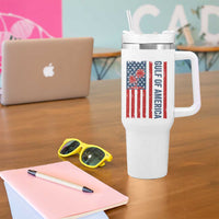 Funny Gulf Of US America Est 2025 Tumbler With Handle USA American Flag