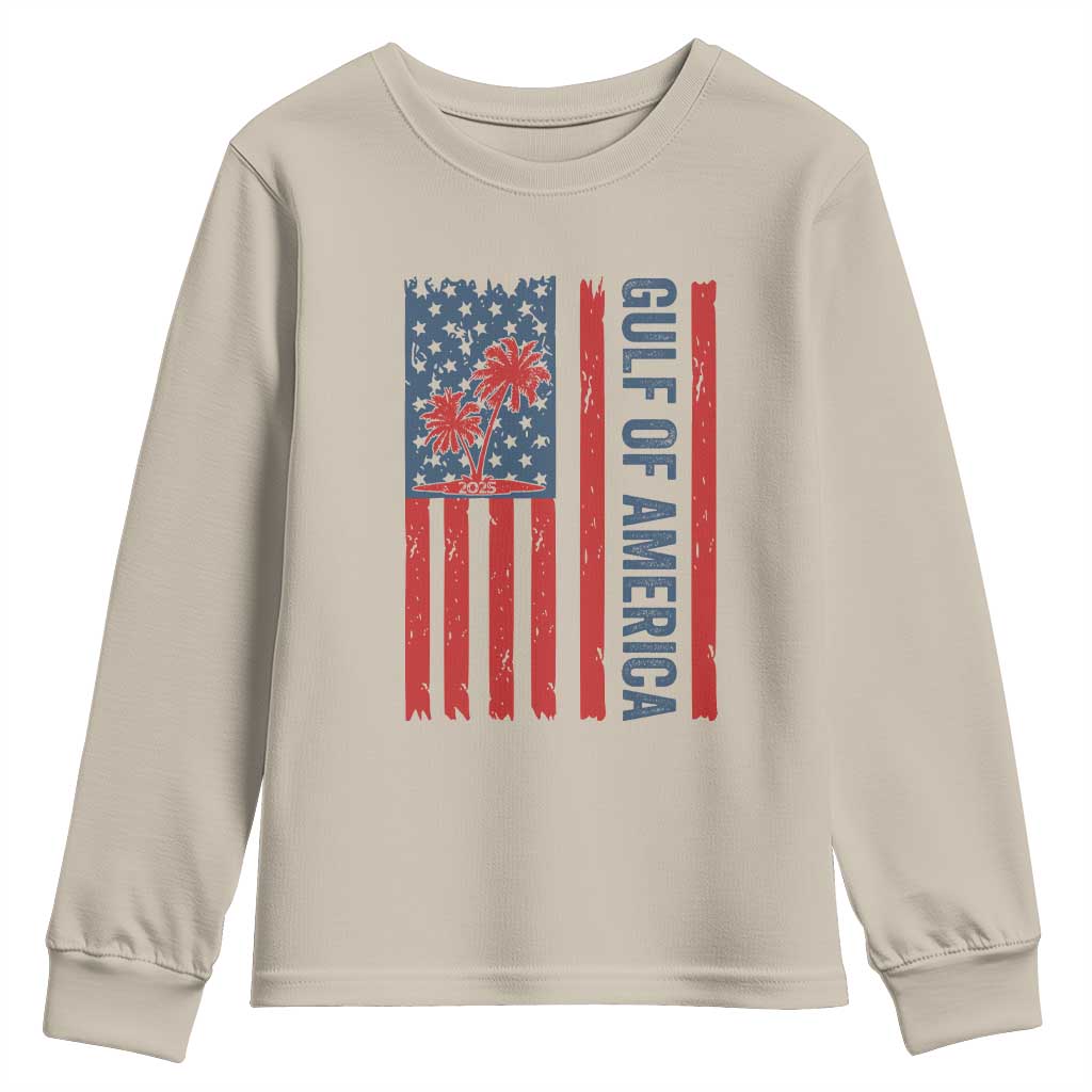 Funny Gulf Of US America Est 2025 Youth Sweatshirt USA American Flag