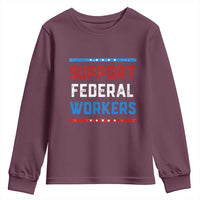 Support Federal Workers Youth Sweatshirt Patriotic Protect Defend Employee Solidarity