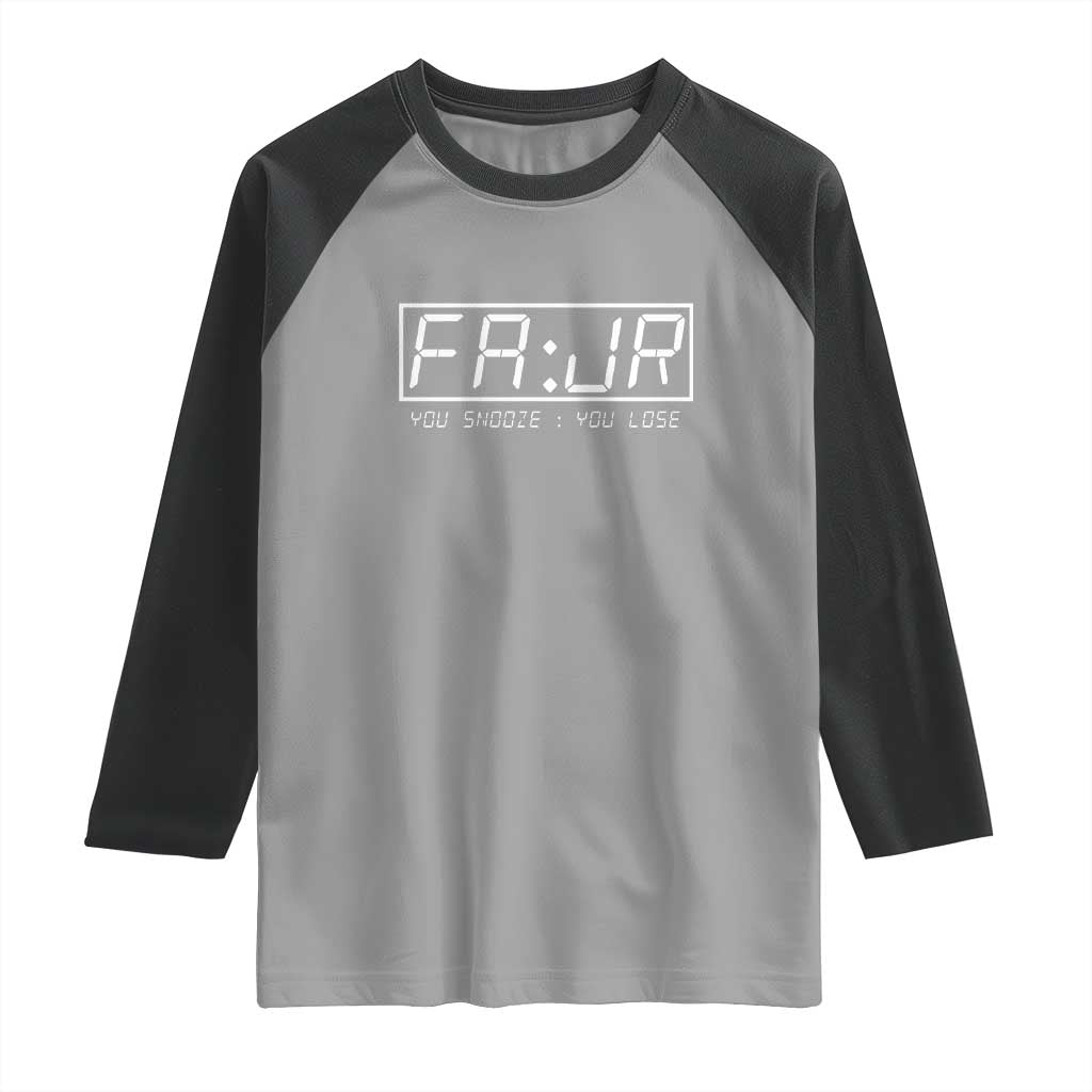 Fajr Time Muslim Raglan Shirt Ramadan Mubarak Kareem