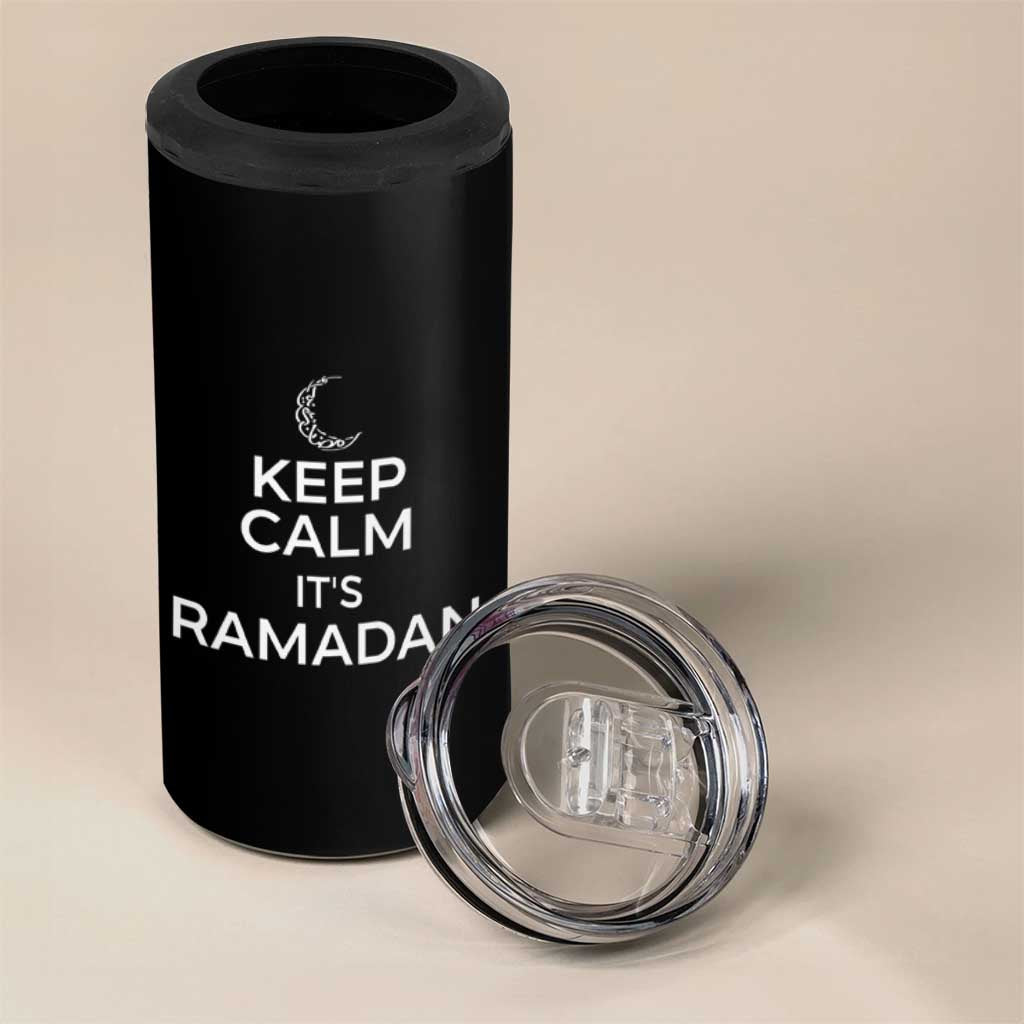 Keep Calm It's Ramadan 4 in 1 Can Cooler Tumbler Kareem Eid Mubarek Islamic Muslims