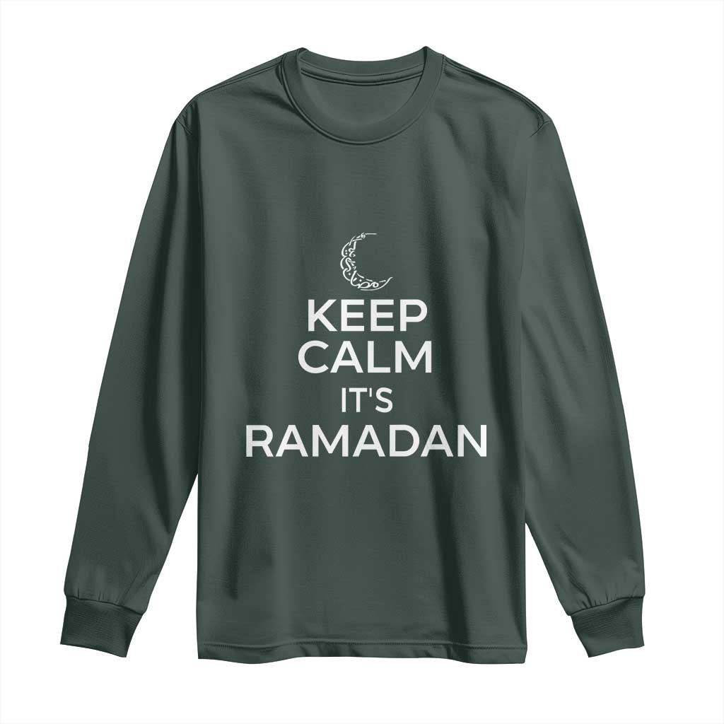 Keep Calm It's Ramadan Long Sleeve Shirt Kareem Eid Mubarek Islamic Muslims