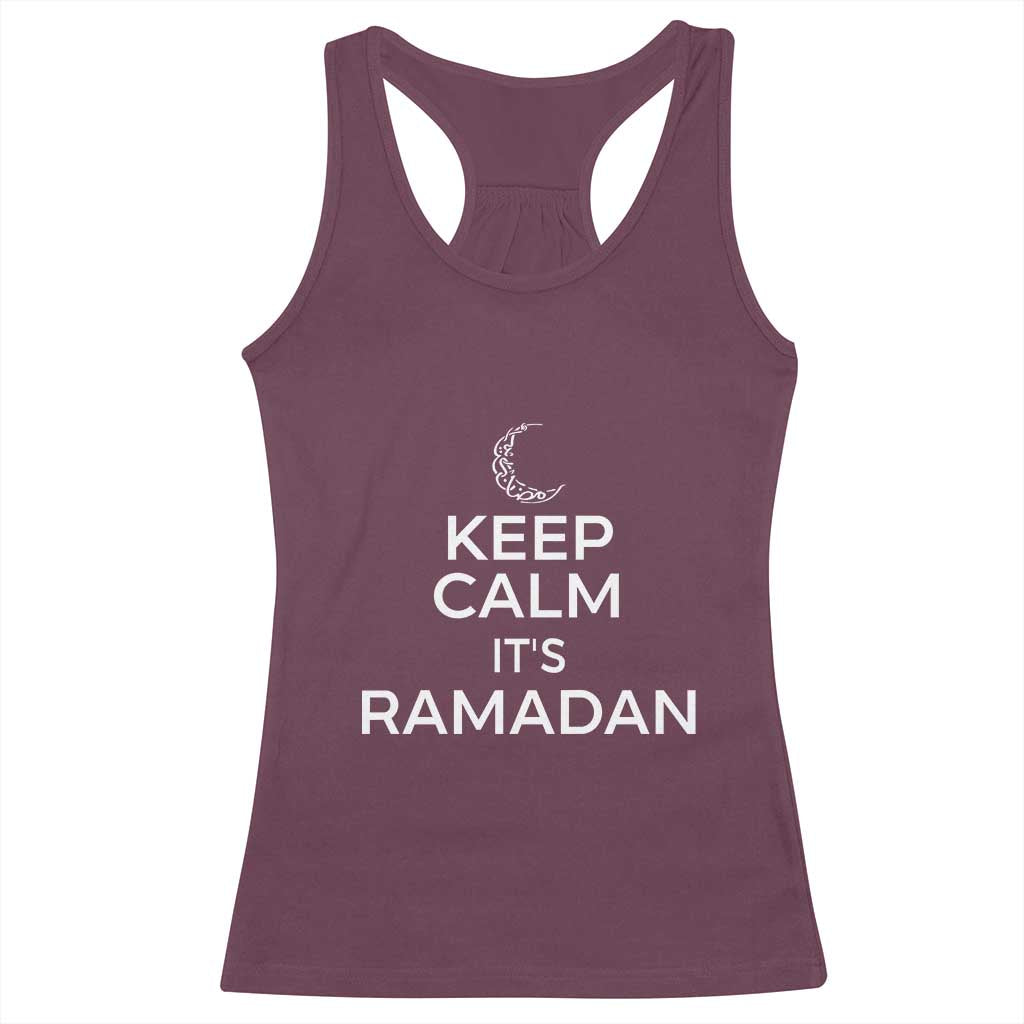 Keep Calm It's Ramadan Racerback Tank Top Kareem Eid Mubarek Islamic Muslims