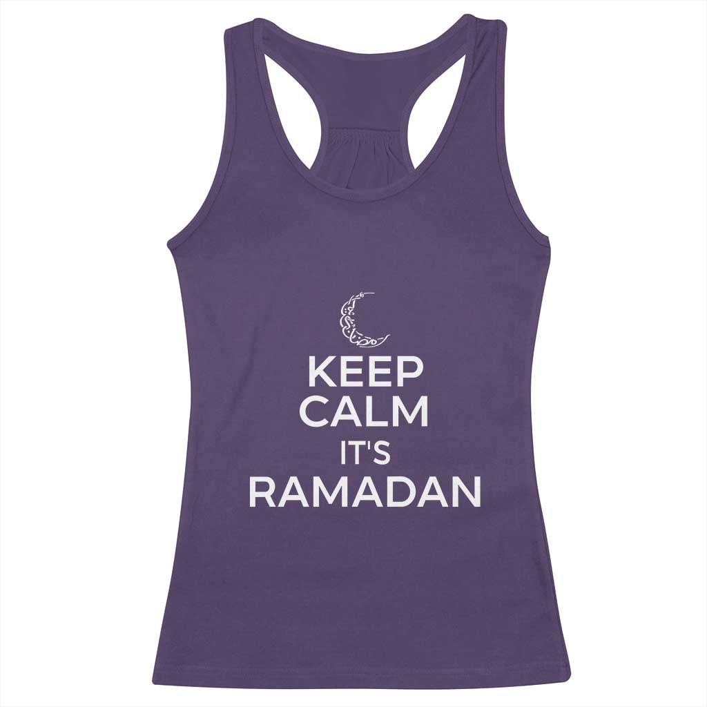 Keep Calm It's Ramadan Racerback Tank Top Kareem Eid Mubarek Islamic Muslims
