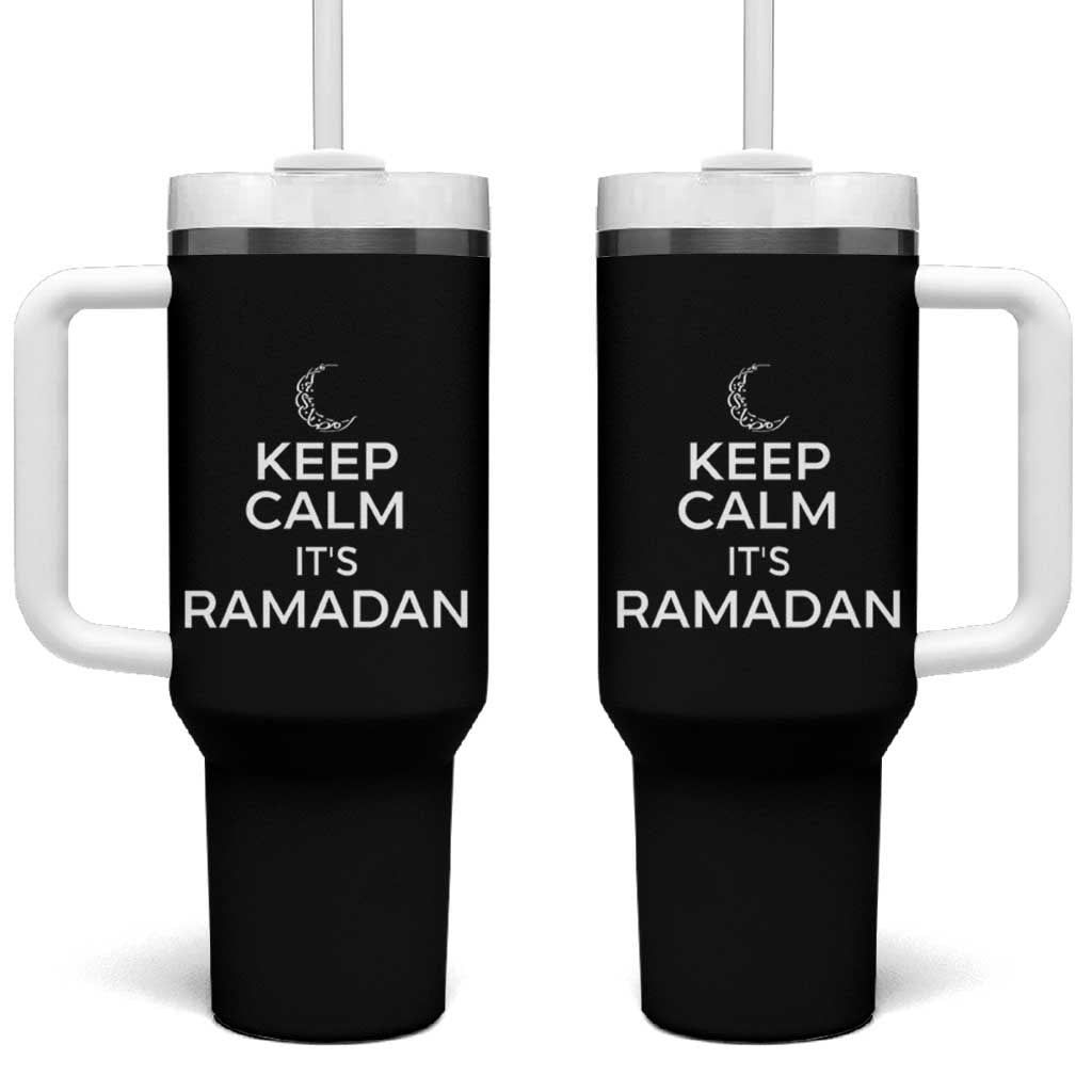 Keep Calm It's Ramadan Tumbler With Handle Kareem Eid Mubarek Islamic Muslims