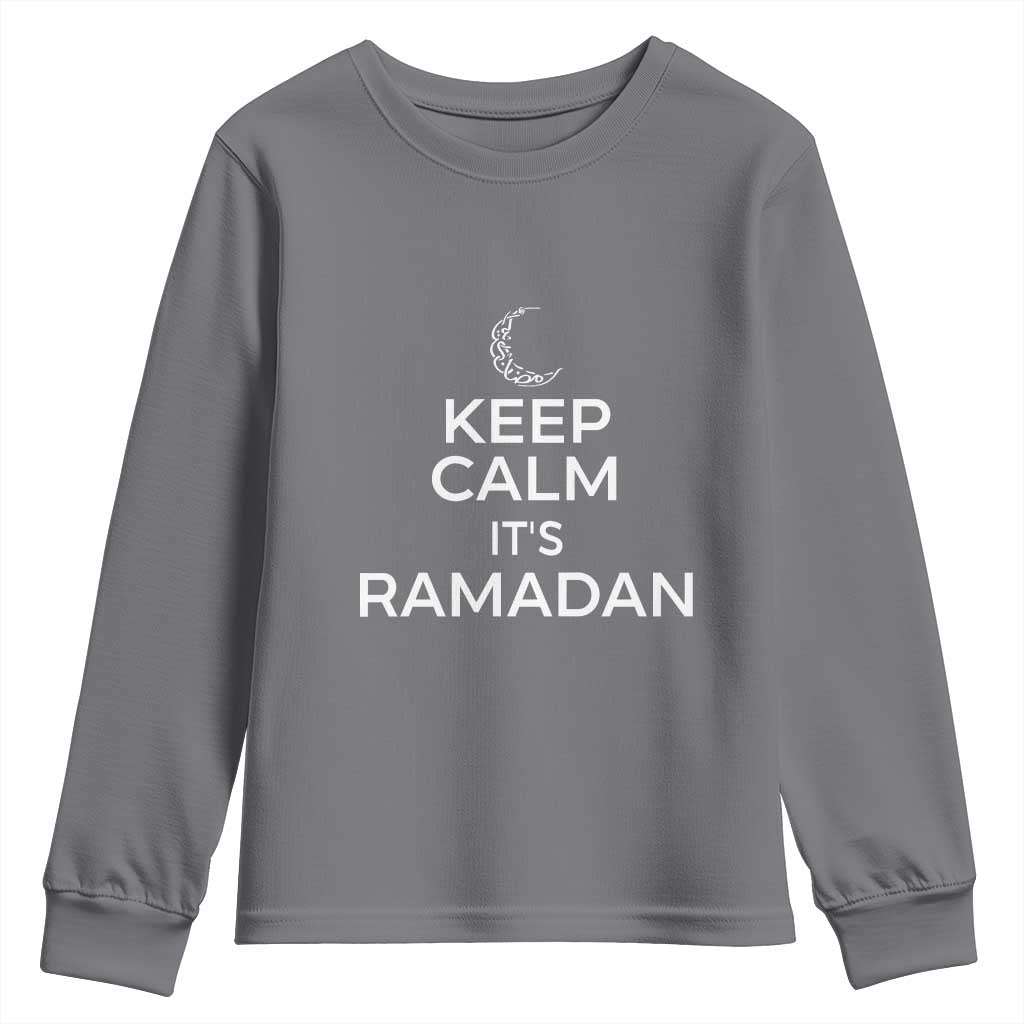 Keep Calm It's Ramadan Youth Sweatshirt Kareem Eid Mubarek Islamic Muslims