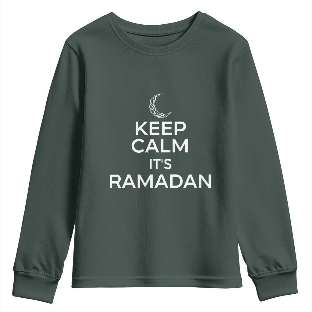 Keep Calm It's Ramadan Youth Sweatshirt Kareem Eid Mubarek Islamic Muslims