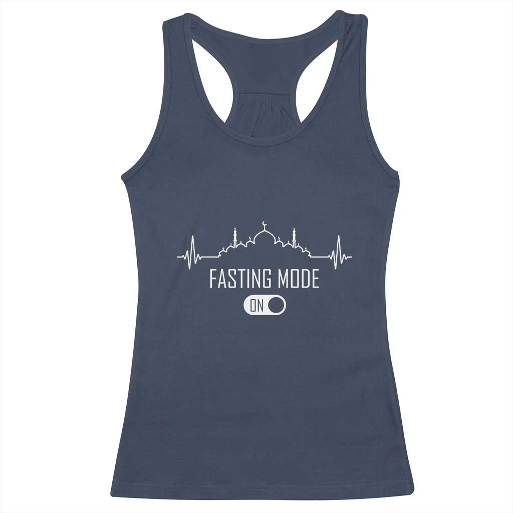 Happy Ramadan Islamic Racerback Tank Top Fasting Mode Is On Muslim