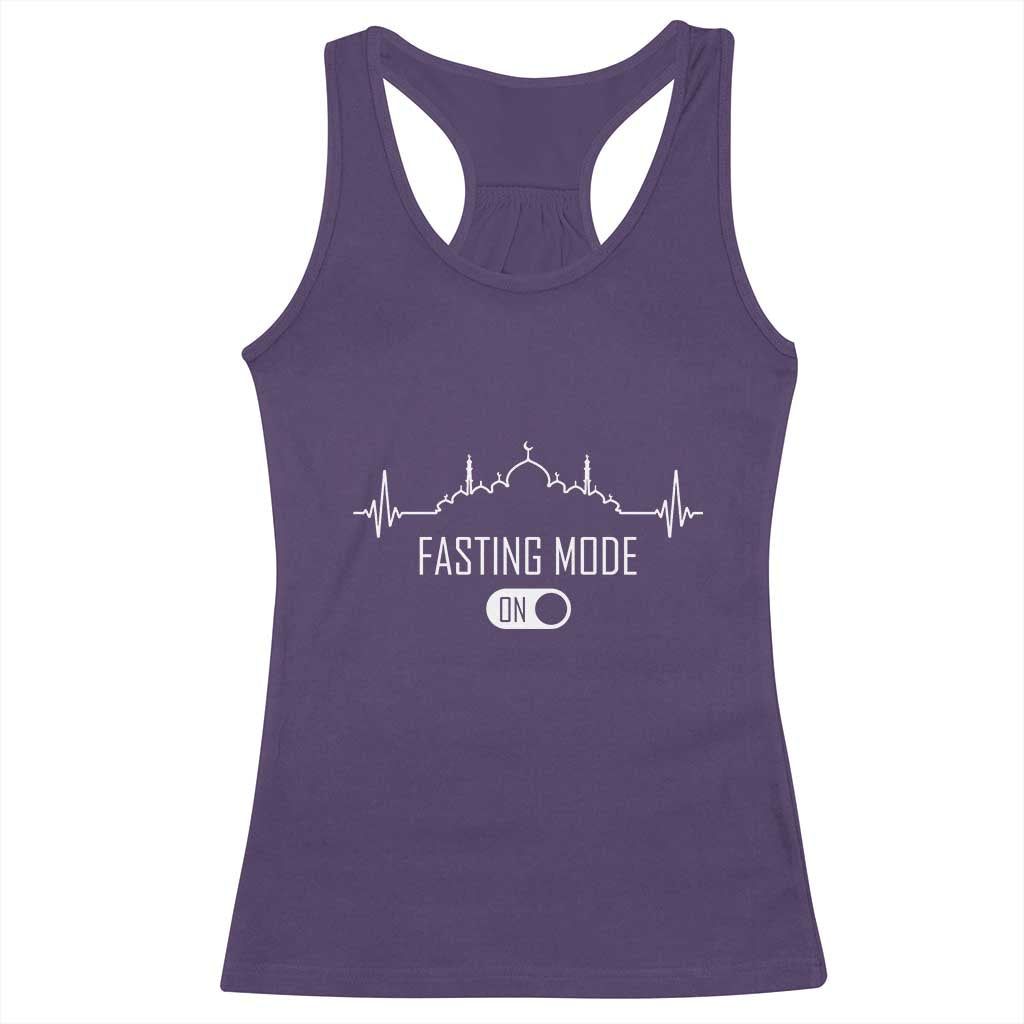 Happy Ramadan Islamic Racerback Tank Top Fasting Mode Is On Muslim