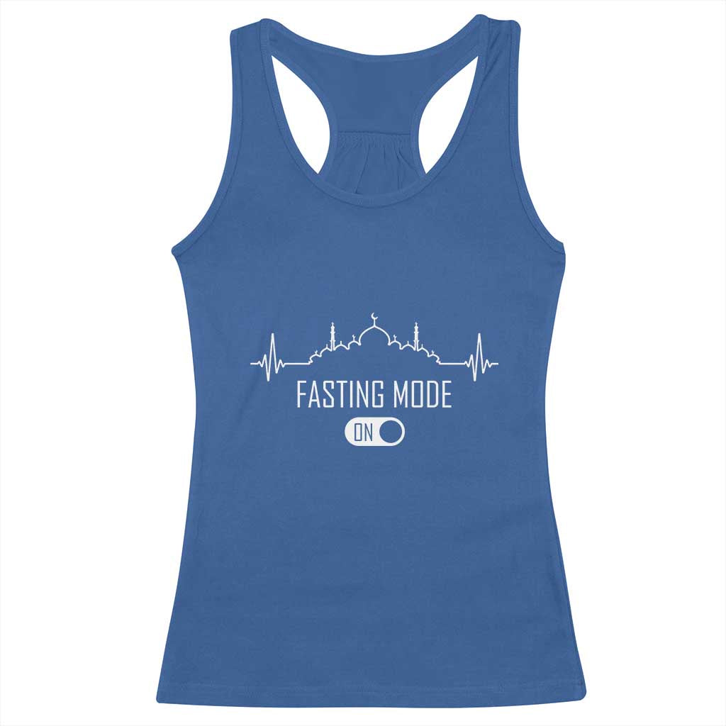 Happy Ramadan Islamic Racerback Tank Top Fasting Mode Is On Muslim