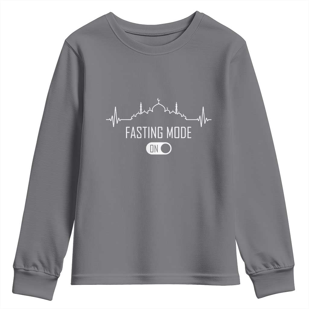 Happy Ramadan Islamic Youth Sweatshirt Fasting Mode Is On Muslim