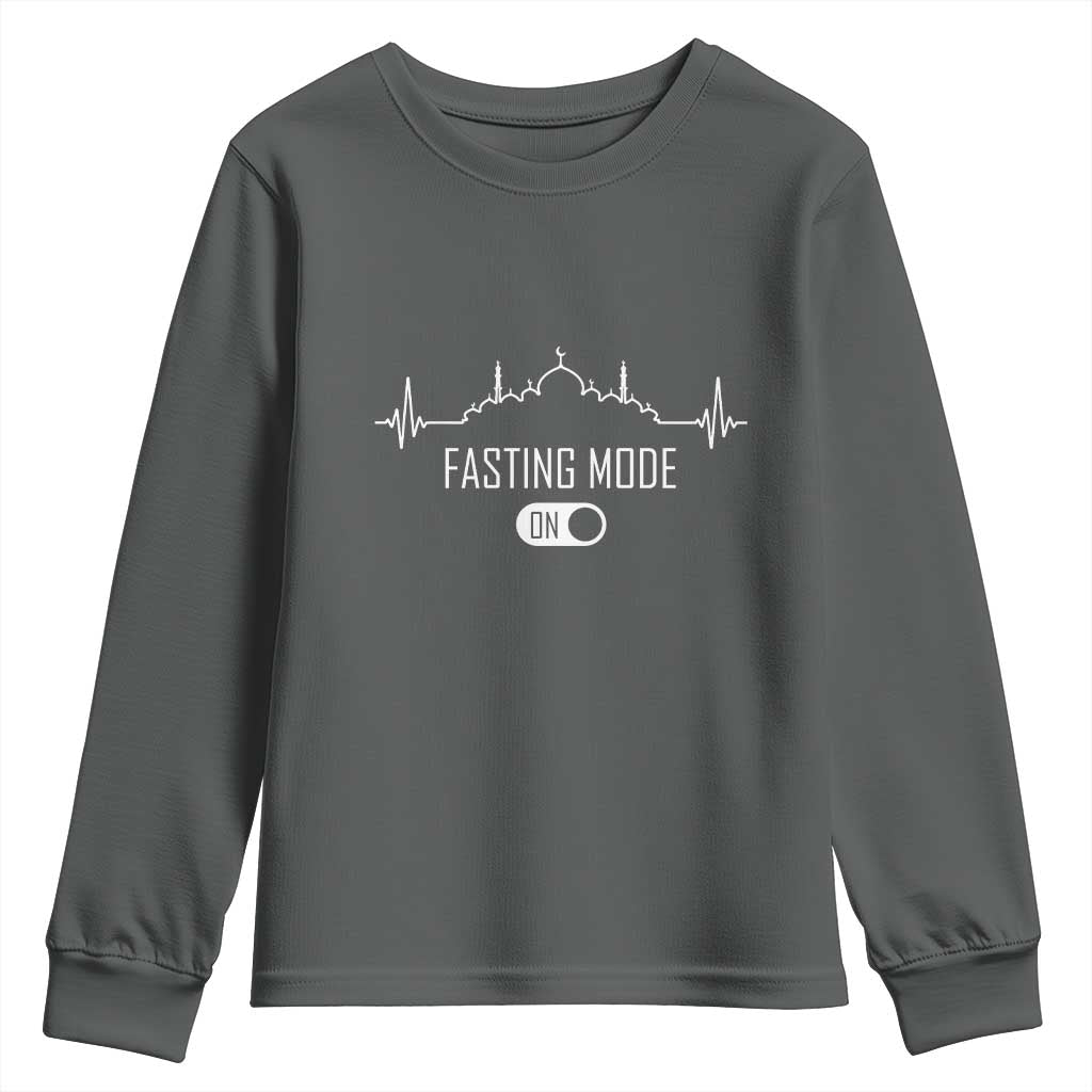 Happy Ramadan Islamic Youth Sweatshirt Fasting Mode Is On Muslim