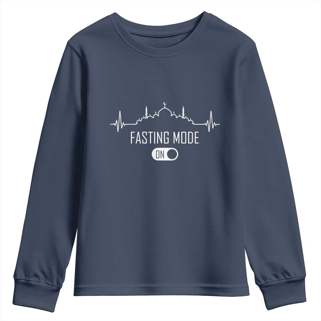 Happy Ramadan Islamic Youth Sweatshirt Fasting Mode Is On Muslim