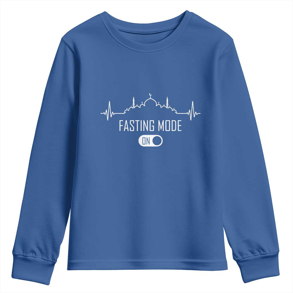 Happy Ramadan Islamic Youth Sweatshirt Fasting Mode Is On Muslim