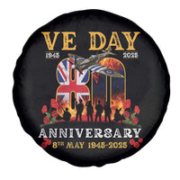 VE Day 80th Anniversary Spare Tire Cover 2025 Celebration Union Flag WWII Remembrance