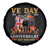 VE Day 80th Anniversary Spare Tire Cover 2025 Celebration Union Flag WWII Remembrance