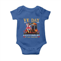 VE Day 80th Anniversary Baby Onesie 2025 Celebration Union Flag WWII Remembrance