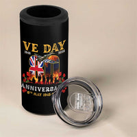 VE Day 80th Anniversary 4 in 1 Can Cooler Tumbler 2025 Celebration Union Flag WWII Remembrance