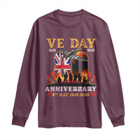 VE Day 80th Anniversary Long Sleeve Shirt 2025 Celebration Union Flag WWII Remembrance