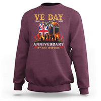 VE Day 80th Anniversary Sweatshirt 2025 Celebration Union Flag WWII Remembrance
