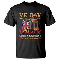 VE Day 80th Anniversary T Shirt 2025 Celebration Union Flag WWII Remembrance