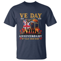 VE Day 80th Anniversary T Shirt 2025 Celebration Union Flag WWII Remembrance