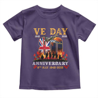 VE Day 80th Anniversary Toddler T Shirt 2025 Celebration Union Flag WWII Remembrance