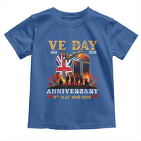 VE Day 80th Anniversary Toddler T Shirt 2025 Celebration Union Flag WWII Remembrance