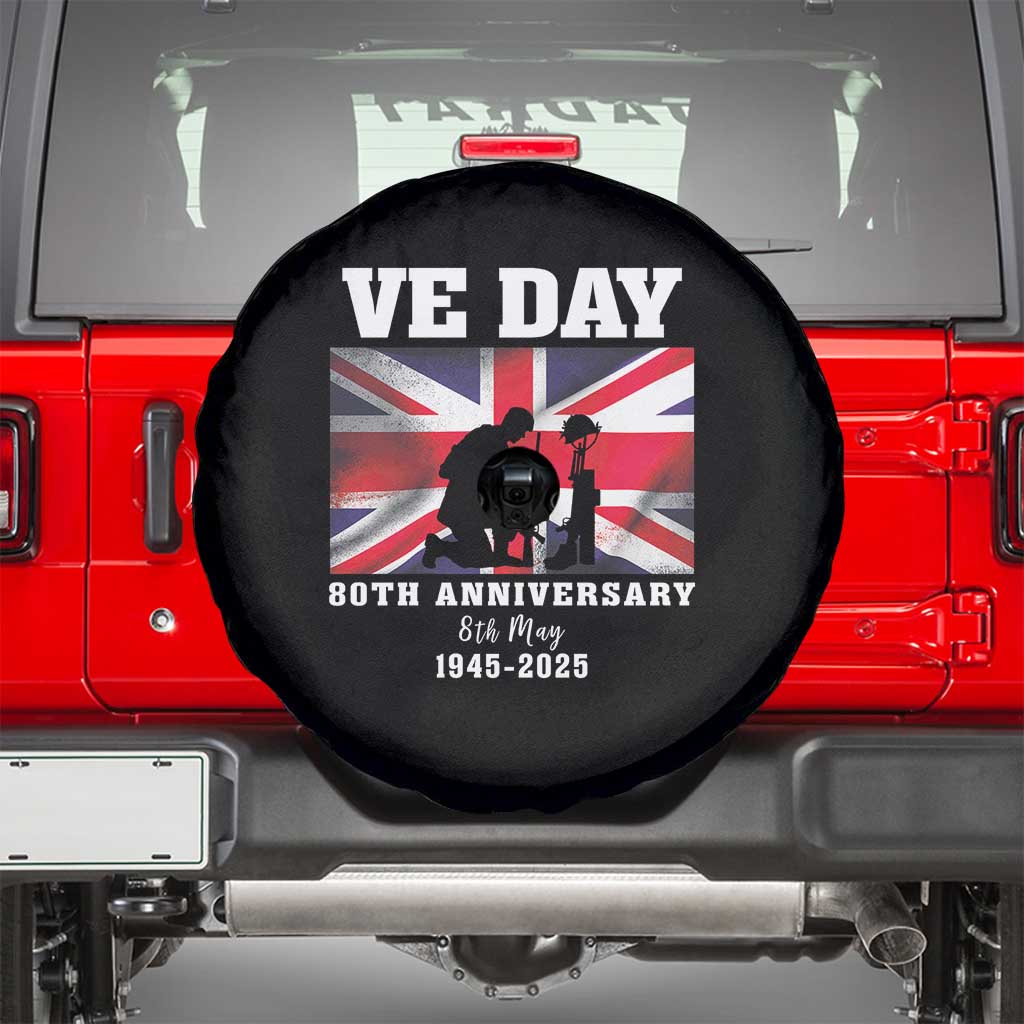 VE Day 80th Anniversary Spare Tire Cover Victory in Europe Union Flag WWII Remembrance