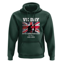 VE Day 80th Anniversary Hoodie Victory in Europe Union Flag WWII Remembrance
