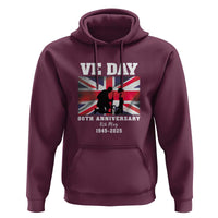 VE Day 80th Anniversary Hoodie Victory in Europe Union Flag WWII Remembrance