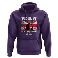 VE Day 80th Anniversary Hoodie Victory in Europe Union Flag WWII Remembrance