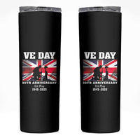 VE Day 80th Anniversary Skinny Tumbler Victory in Europe Union Flag WWII Remembrance