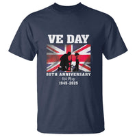 VE Day 80th Anniversary T Shirt Victory in Europe Union Flag WWII Remembrance