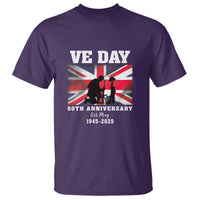 VE Day 80th Anniversary T Shirt Victory in Europe Union Flag WWII Remembrance